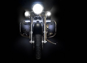 These Super Bright Custom Dynamics® LED powered DRLs also add a remarkable amount of additional night time illumination, further increasing your overall safety. The 24 Genesis® Series Super Bright LEDs in each unit are combined with a clear anodized housing for years of trouble free service and good looks. Day Runners™ come complete with everything needed for a Quick, Convenient, Safe and Secure™ installation requiring no tools whatsoever, and are available in ether Cool White or Autumn Amber. Quick, Simple installation on your engine guard with 3M double side tape. When off, the sleek design and mounting location of Day Runners™ makes them almost disappear on your Motorcycle. So, add some real visibility and safety to your Motorcycle with Day Runners™and Be safe, Be Seen™ out there on the road. Length: 9.5" each Lifetime Warranty Against LED Failure