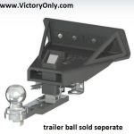 ½ inch steel receiver tongue 1 1/8 inch solid steel vertical receiver shaft 40 lb. maximum tongue weight (do not exceed 10% of trailer weight) Fabricated from exceptional, certified American steel Ground & polished hand-welds Easy to install with hand tools All visible pieces, no matter the style hitch, are chrome Hitch mounts are either triple plated show chrome or black powder-coat Hitch mount remains hidden when receiver is removed Heavily constructed hitch mounts provide many key benefits including flex elimination Snug the designated rattle bolt to eliminate noise from receiver while riding