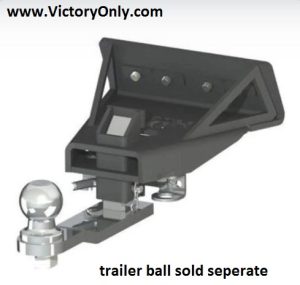 ½ inch steel receiver tongue 1 1/8 inch solid steel vertical receiver shaft 40 lb. maximum tongue weight (do not exceed 10% of trailer weight) Fabricated from exceptional, certified American steel Ground & polished hand-welds Easy to install with hand tools All visible pieces, no matter the style hitch, are chrome Hitch mounts are either triple plated show chrome or black powder-coat Hitch mount remains hidden when receiver is removed Heavily constructed hitch mounts provide many key benefits including flex elimination Snug the designated rattle bolt to eliminate noise from receiver while riding
