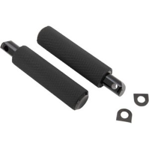 Arlen Ness Knurled Footpegs for Victory Chrome / Black 
