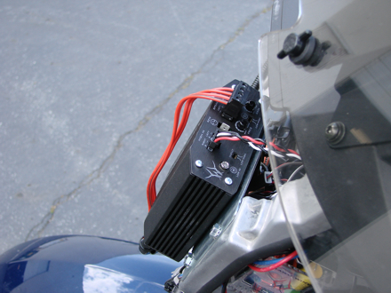 Example of Amplifier installed on Victory Cross Country 
