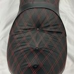 Custom Touring Seat Victory Jackpot Double Diamond Insert for Driver Backrest
