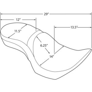 Custom Touring Seat Victory Jackpot Double Diamond Insert for Driver Backrest 