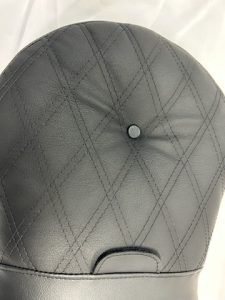 Custom Touring Seat Victory Jackpot Double Diamond Insert for Driver Backrest 