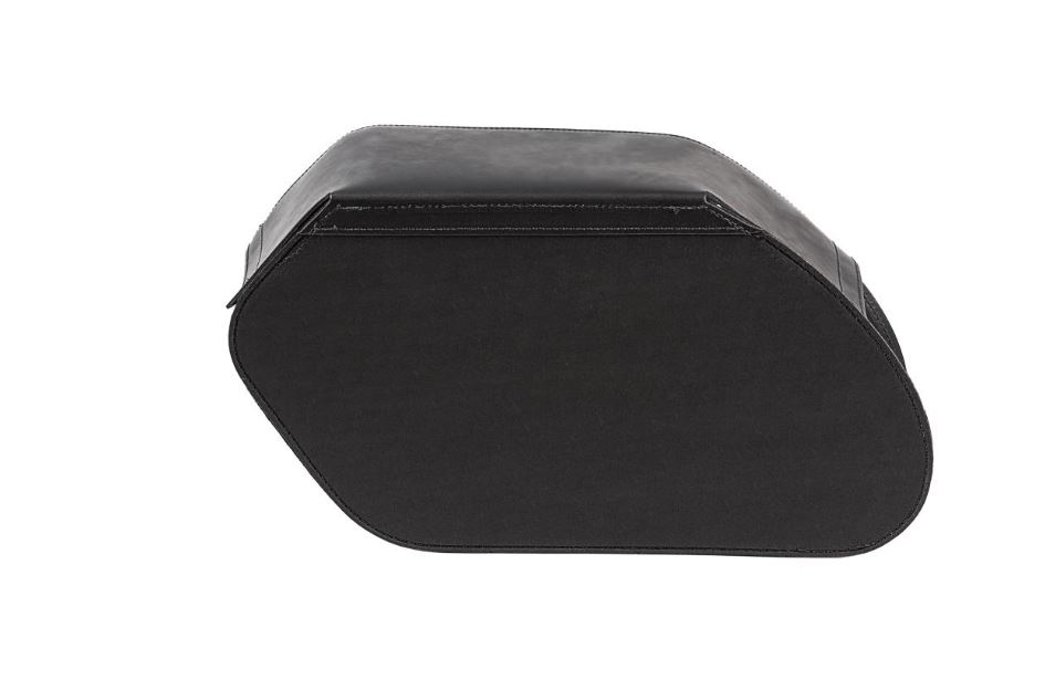 "Ledrie saddlebags "Rigid" leather black with buckles W = 51cm D= 17cm H= 26,5cm 20 liters (1 Set)"
Ledrie Saddlebags "Rigid" black - Universal use

Saddlebags with buckles.

Dimensions
Product width: 51cm
Product depth: 17cm
Product height: 26,5cm
Product weight: 4,63

20 liters

Material: Leather
Premium quality leather bag. Specially treated genuine leather. Handmade.

Mounting Note:
Ledrie saddlebags are with reinforced back panel. The holes can be drilled in the desired places of the reinforced back wall and thus mounted. The saddlebag support kits are not included.

Universal use. Can be mounted on any motorcycle where it is technically given.

The picture is exemplary. Since it is real leather, the color / surface may differ from the picture in the delivered bags.

Included in delivery:
2 pieces