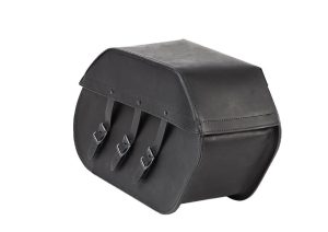 "Ledrie saddlebags "Rigid" leather black with buckles W = 51cm D= 17cm H= 26,5cm 20 liters (1 Set)" Ledrie Saddlebags "Rigid" black - Universal use Saddlebags with buckles. Dimensions Product width: 51cm Product depth: 17cm Product height: 26,5cm Product weight: 4,63 20 liters Material: Leather Premium quality leather bag. Specially treated genuine leather. Handmade. Mounting Note: Ledrie saddlebags are with reinforced back panel. The holes can be drilled in the desired places of the reinforced back wall and thus mounted. The saddlebag support kits are not included. Universal use. Can be mounted on any motorcycle where it is technically given. The picture is exemplary. Since it is real leather, the color / surface may differ from the picture in the delivered bags. Included in delivery: 2 pieces