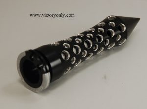 PICTURE SHOWS LLOYDZ 1/4 TURN RINGS INSTALLED ON VICTORY ONLY SPIKE GRIPS