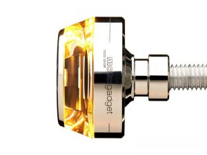Blaze Disc Bar End Turn Signal for Left or Right in Polished