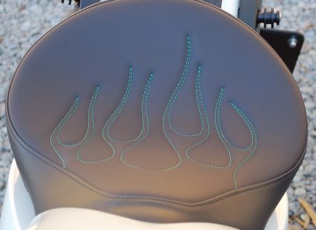 victory motorcycle solo seat flame stitching motorcycle parts accessories online 003