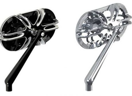 ness deep cut mirror black chrome victory motorcycle