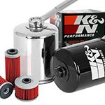 victory motorcycle oil filter chrome black