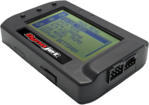 Real time fuel adjustment Display channels real-time: RPM, TP, map position (when using map switch), duty cycle, fuel exchange, ignition change and wideband air/fuel ratio (w/ WB2 or auto-tune connected) Weather resistant for use in all conditions Log channels saved to internal memory and can be viewed/analyzed with Dynojet's powercore software High contrast display, viewable in sunlight Includes CAN cable for attachment to Power Commander V, Auto Tune and Wide Band Power Commander