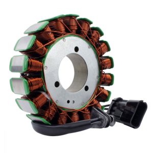 Brand new aftermarket stator Direct replacement to your original unit Plug-and-play, direct fit, easy installation Highest grade lamination materials Highest grade copper windings, resistant to 200 degrees Celsius. Connector included Rubber grommet included All products shipped are tested All item pictures are accurate; if in doubt do not hesitate to compare our item to your original part.