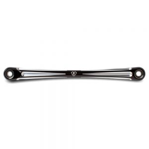 Shift Rod Deep Cut Round Shift Rod Black, Chrome