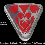 Victory Wedge Side Cover Tribal Chrome Red Victory Customizing