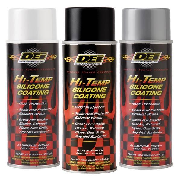 Hi-Temp Silicone Coating Spray - Black