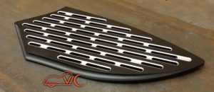 Victory Cross Country and Cross Country Tour Speaker Grills. These create the ultimate custom look for your Victory Cross Country. These billet aluminum grills speak volumes to any Cross Country owner looking to upgrade their dash panel. Available in chrome, contrast cut and solid gloss or flat black powder coat & custom painted.