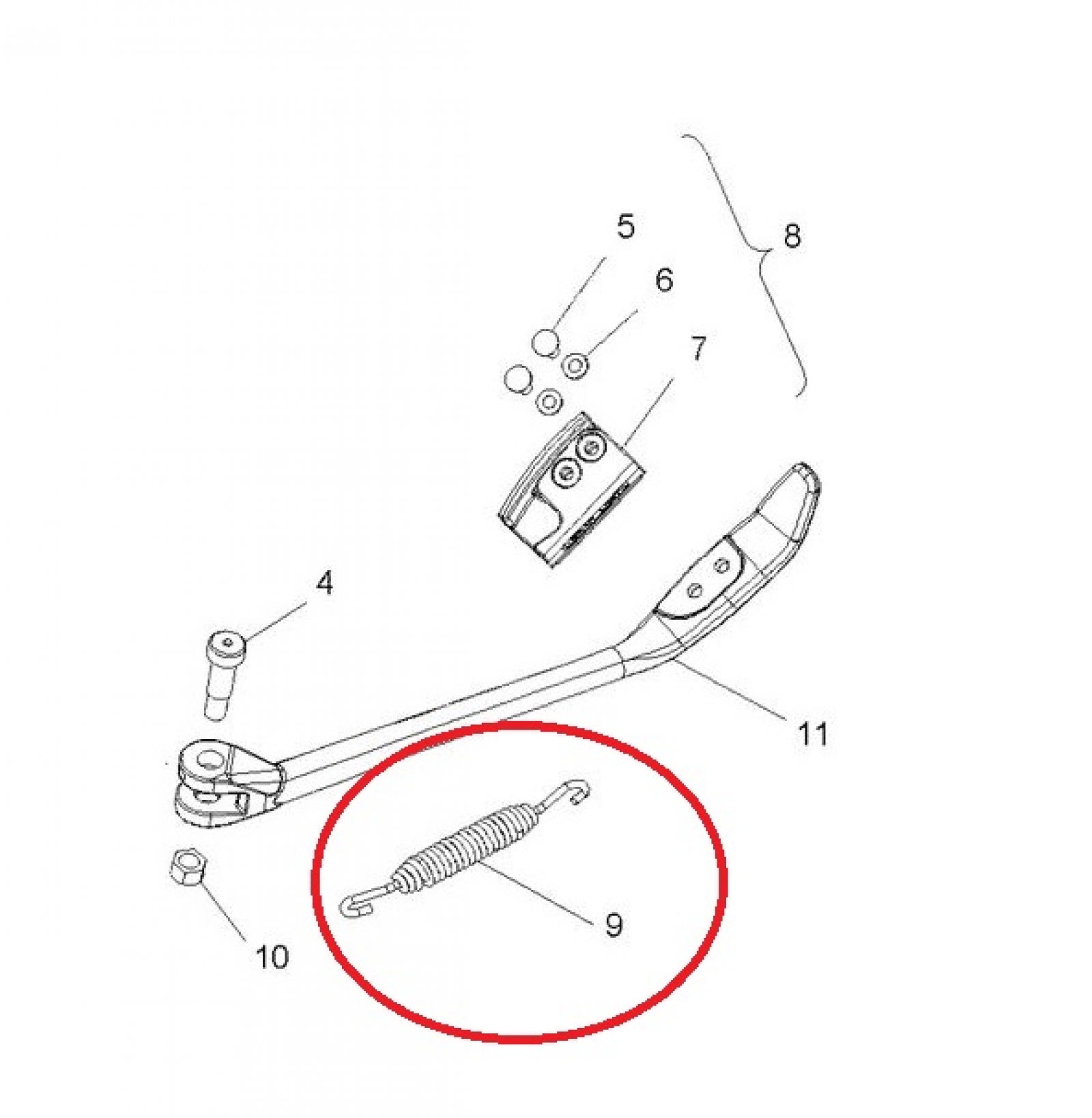Kickstand Spring for Victory factory equipment Victory Motorcycle Parts
