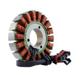Stator for Victory Cross Country - Roads / Hammer / Highball / Jackpot / Kingpin / Magnum / Vegas / Vision 2008-2017 Direct replacement to your original unit Plug-and-play, direct fit, easy installation Highest grade lamination materials Highest grade copper windings, resistant to 200 degrees Celsius. Connector included Rubber grommet included All products shipped are tested