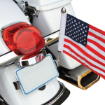 LICENSE PLATE FLAG MOUNT WITH FLAG