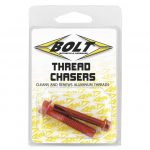 Designed to clean and re-cut damaged aluminum threads. Also removes dirt and metal shavings that become captured in the thread grooves.
