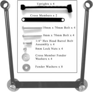 UNIVERSAL SADDLEBAG HARD MOUNT KIT