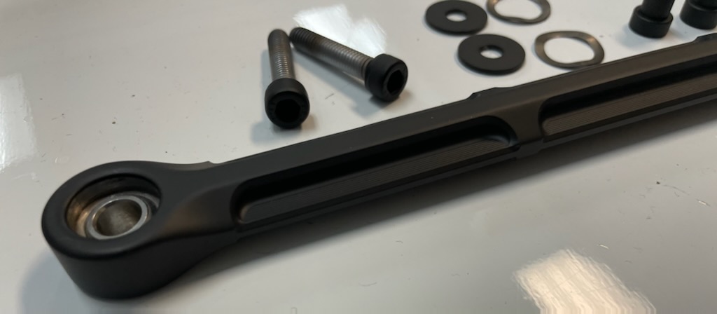 v-1952 v-1956 arlen ness beveled shift rod cerakoted all black 