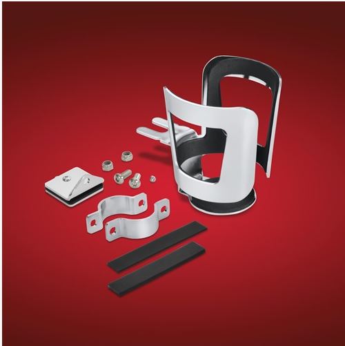 30104 CUP HOLDER BEVERAGE MOUNT, Round Handlebar Mount 7/8" to 1" Bars Victory Motorcycle Parts