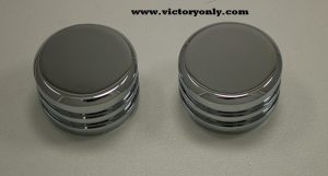 victory motorcycle finned engine cam covers chrome aluminum 100 106 motors