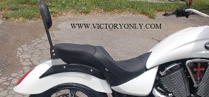 victory only custom motorcycle accessories VEGAS KINGPIN GUNNER HIGHBALL BACKREST SISSYBAR SISSY BAR RACK CHROME BLACK CUSTOM TALL