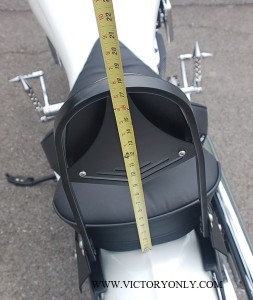 thumbnail image 2 of Cavalry Sissy Bar With Backrest For Victory Kingpin & Vegas – Bolt-On Motorcycle Passenger Rest 2 of 6