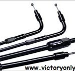 victory clutch choke idle throttle stainless black standard length or extended victory classic cruiser standard v92c 1999 2000 2001 2002 2003