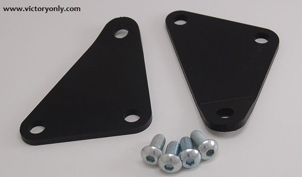 CUSTOM TIE-DOWN BRACKETS FOR VICTORY CROSS COUNTRY ROADS MAGNUM SATIN BLACK