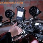 HANDLEBAR MOUNTED SOUND SYSTEM SPEAKER BLACK CHROME