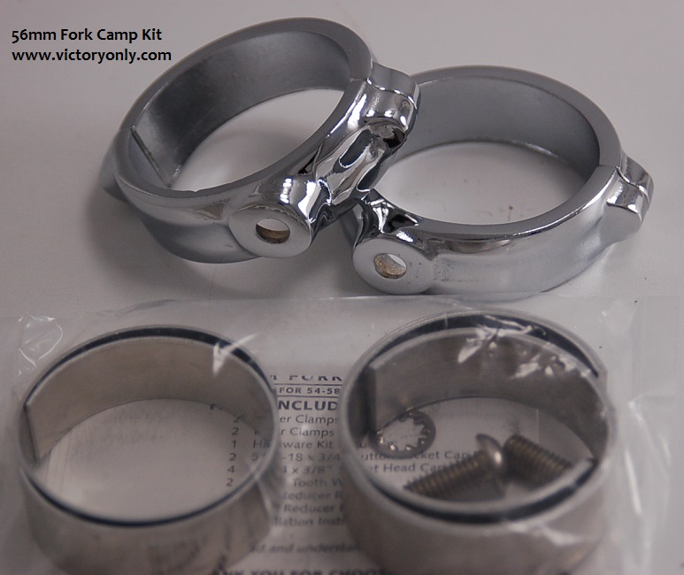 Victory Motorcycle 56mm Chrome Fork Mount Light Kit Hammer Kingpin