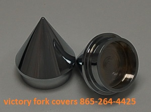 Fork Covers Spike Black or Chrome Custom