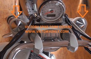 Fork Covers Spike Black or Chrome Custom Jackpot Gunner Highball Vegas Boardwalk - Image 3