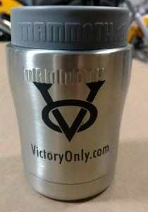 Can Cooler Insulated Victory Only Logo Black