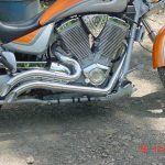 These pipe are CUSTOM BUILT TO ORDER. Please allow 6-8 weeks before shipping. If the time period is too long, please do not order. Thanks for your understanding. These fit older bikes so we no longer stock them on the shelf. Victory Vegas Weed Burner Drag Pipes. Fit 92 cu. in. Vegas or Kingpin. May also fit V92C with customer fabricated bracket. Available in Cermakrome or Satin Black Ceramic Coating. Please list color choice in customer note on payment page. Custom built to order. Please allow 6-8 weeks before shipping.
